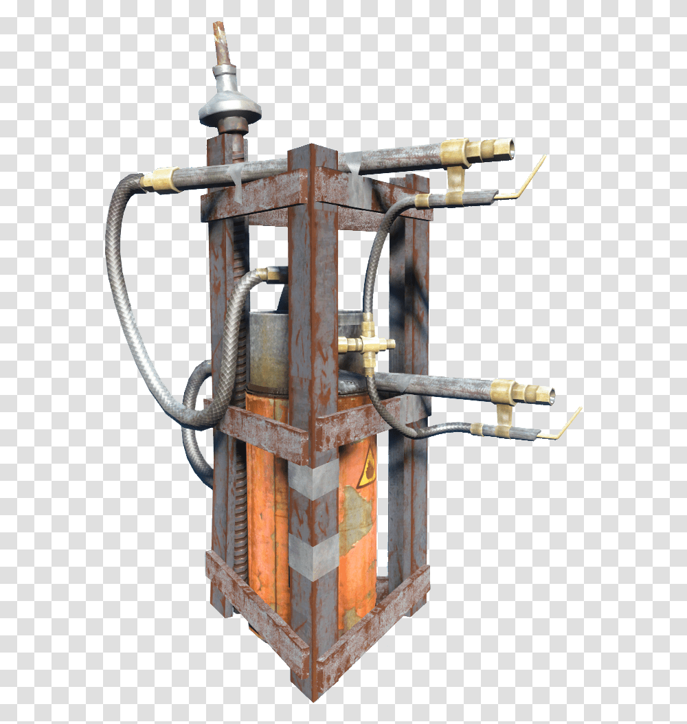 Nukapedia The Vault Fallout 76 Flamethrower Trap, Utility Pole, Cylinder, Bird Feeder Transparent Png