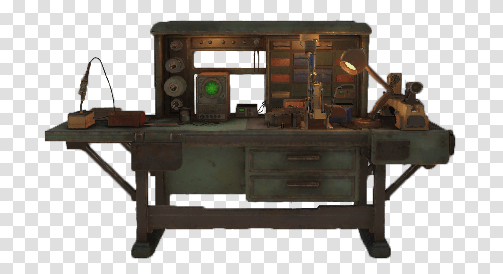 Nukapedia The Vault Fallout 76 Tinker's Workbench, Furniture, Table, Desk, Machine Transparent Png