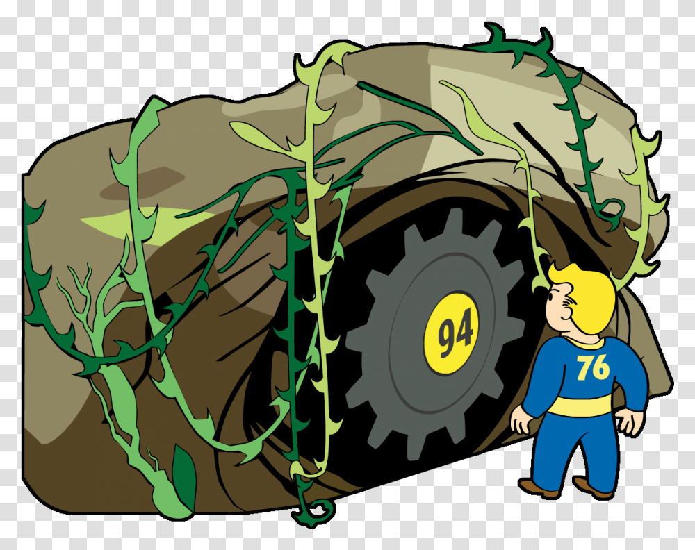 Nukapedia The Vault Fallout, Person, Plant, Vehicle, Transportation Transparent Png