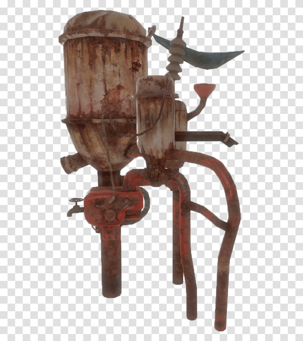 Nukapedia The Vault Large Water Purifier Fallout, Cross, Bronze, Rust Transparent Png