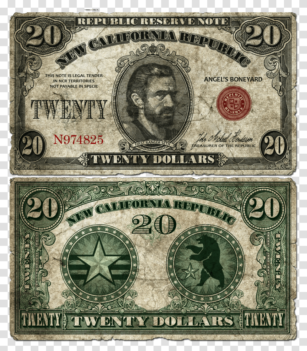 Nukapedia The Vault New California Republic Money, Dollar Transparent Png