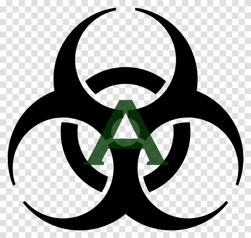 Nuke Clipart Biohazard Symbol, Alphabet, Triangle, Logo Transparent Png