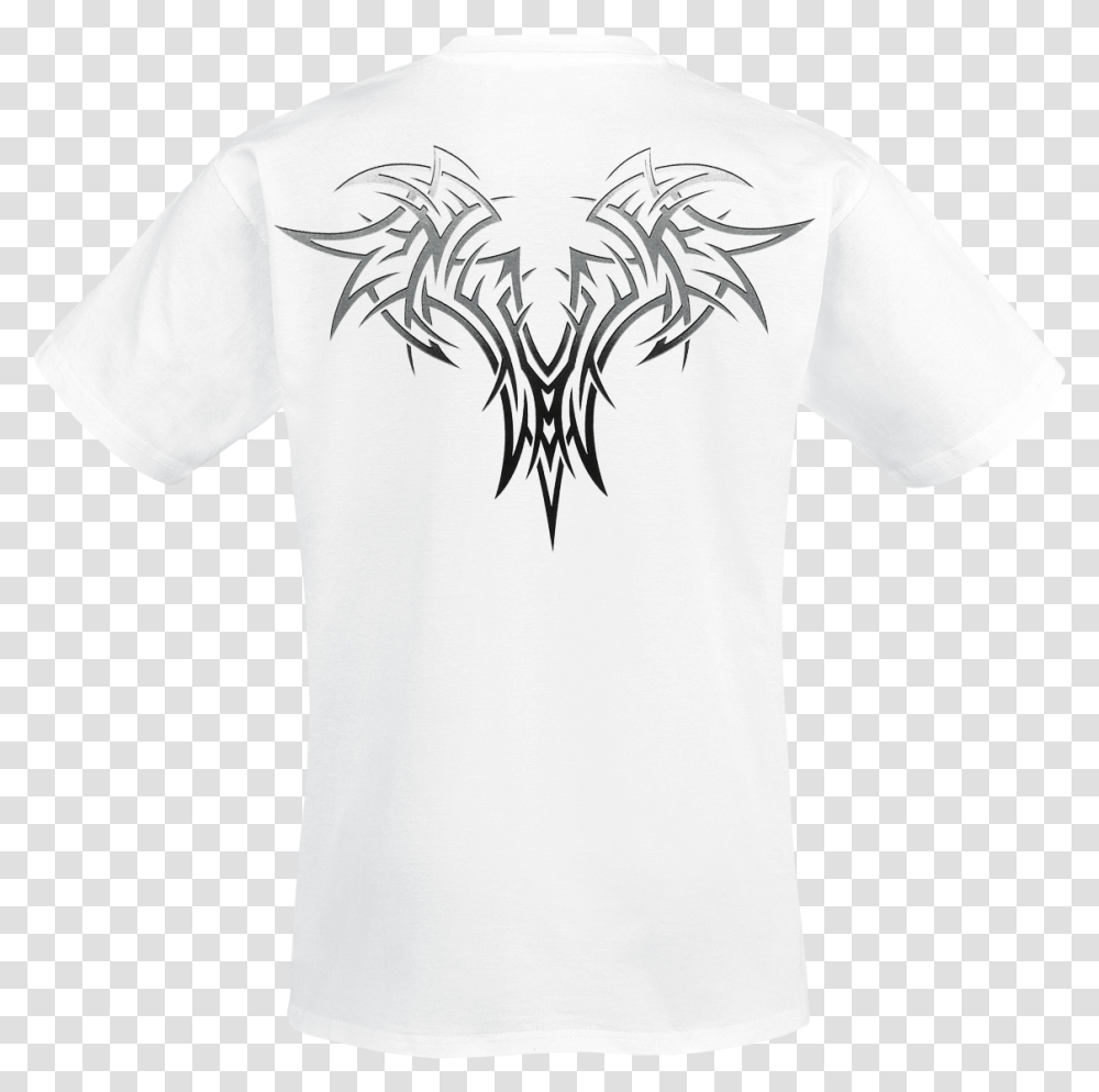 Null Demon Wings White T Shirt Ymesaiu Eagle, Apparel, Hand, T-Shirt Transparent Png