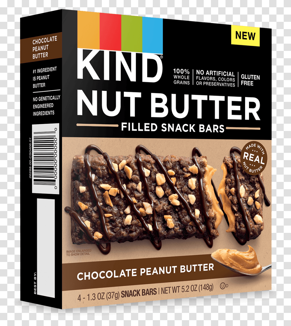 Null Kind Nut Butter Filled Bars, Chocolate, Dessert, Food, Advertisement Transparent Png