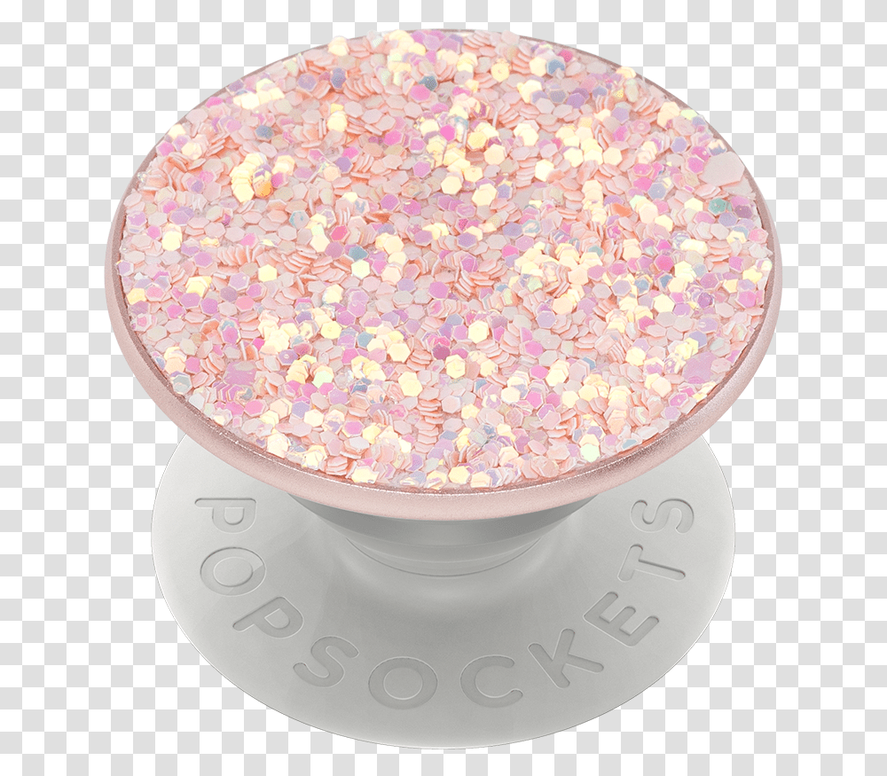Null Rose Gold Glitter Popsocket, Paper, Confetti, Lamp, Sprinkles Transparent Png