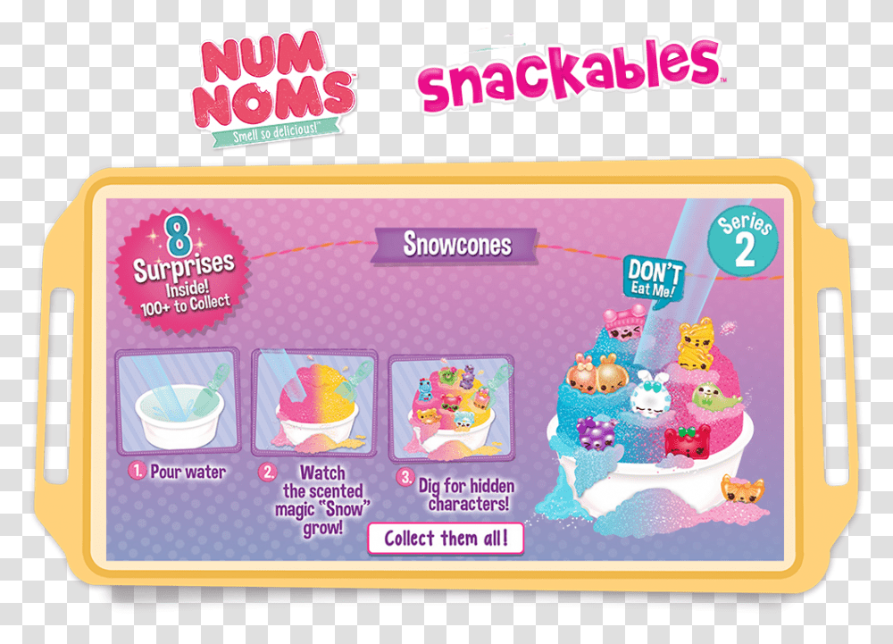 Num Noms Snackables Snow Cones Collect Them All, Angry Birds, Purple Transparent Png