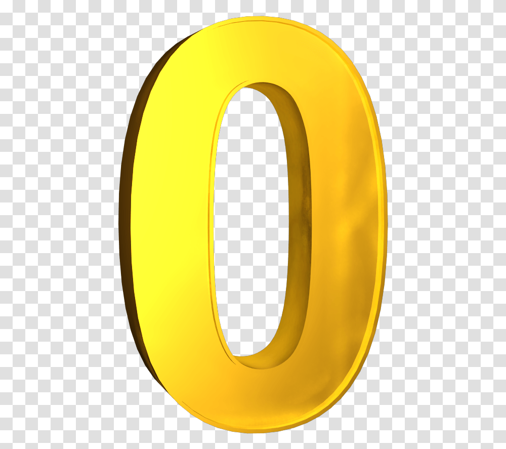 Number 0 Number 0 In Yellow Transparent Png