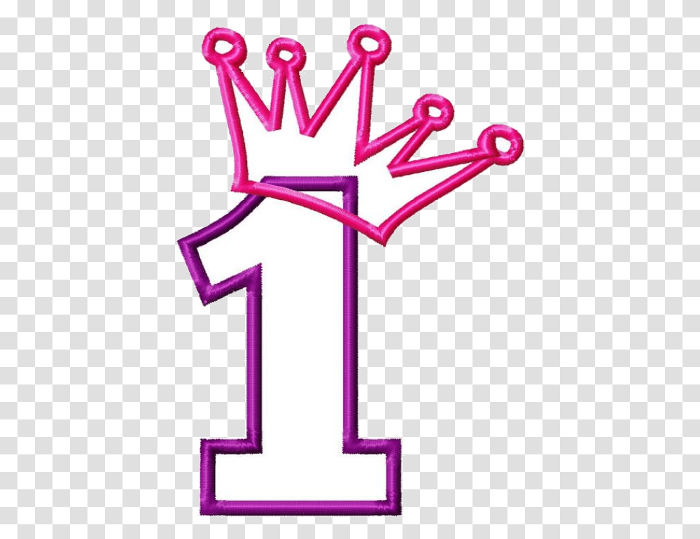Number 1 One Birthday Clip Art Free Clipart Tideas Number One With Crown, Cross, Alphabet Transparent Png