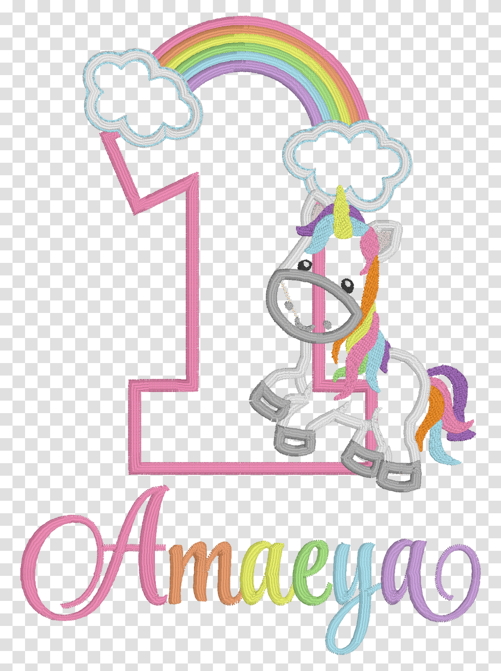 Number 1 Unicorn, Alphabet, Ampersand Transparent Png