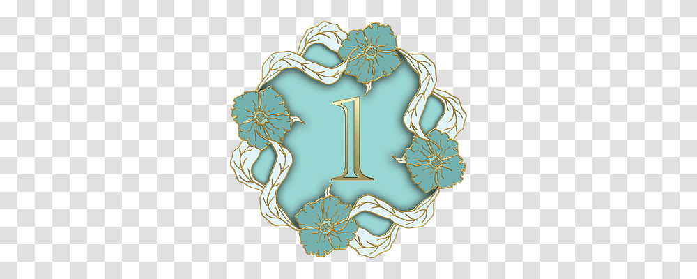 Number Porcelain, Pottery, Turquoise Transparent Png