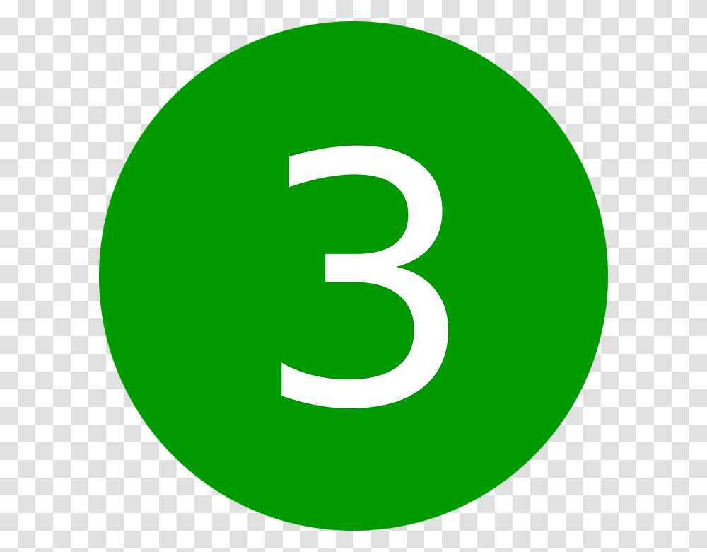 Number 3 In Green Circle, First Aid Transparent Png