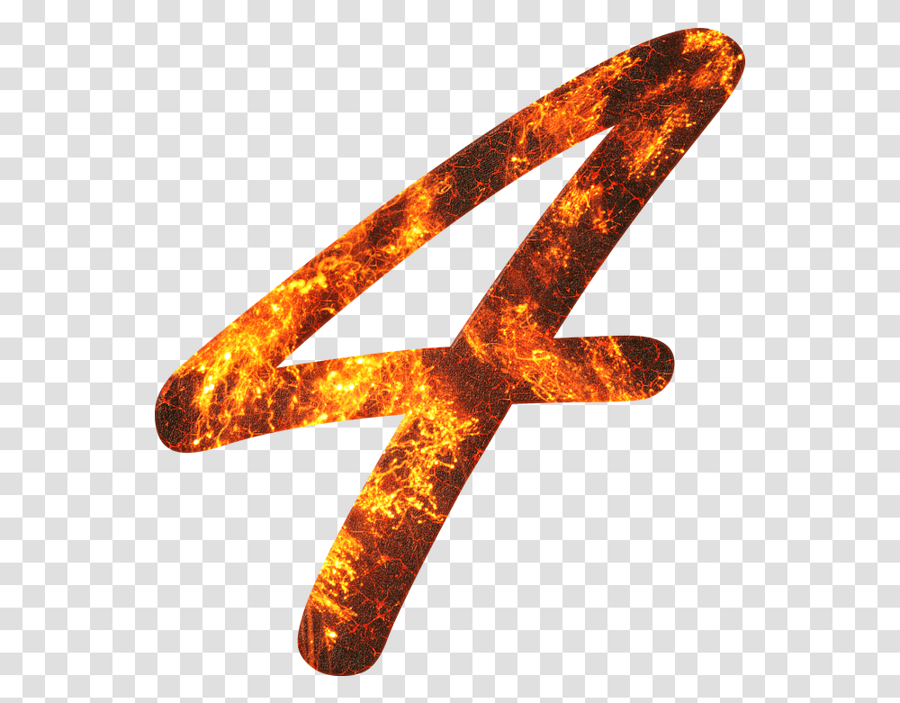 Number 4 Fire Number 4 Fire, Axe, Tool, Cross, Symbol Transparent Png