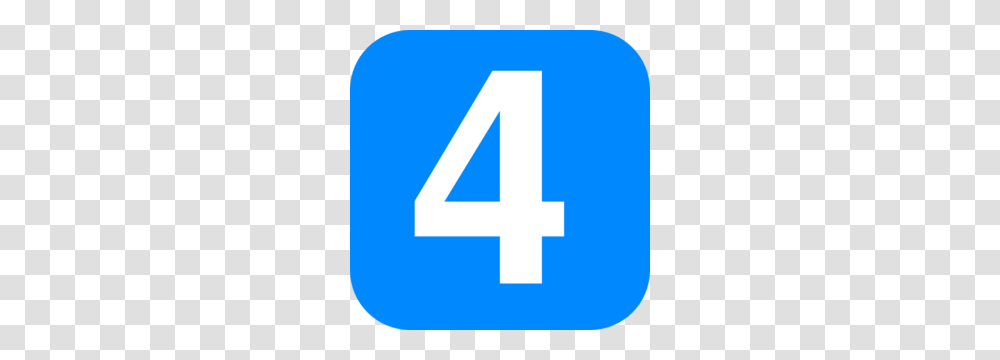 Number 4 In Light Blue Rounded Square Md Transparent Png
