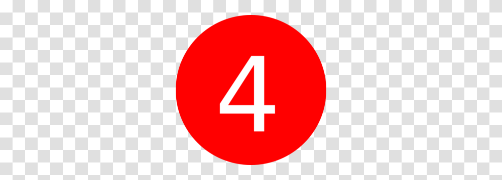 Number 4 Red Background Md, First Aid, Alphabet Transparent Png