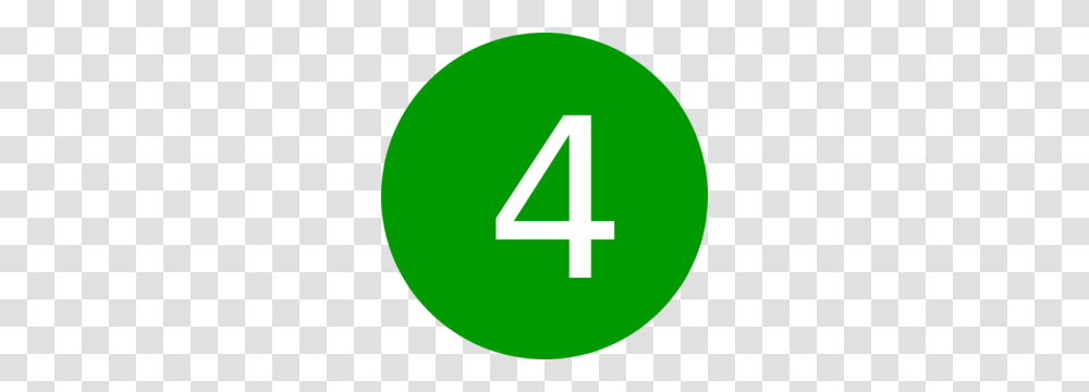 Number 4 Round Green Md, First Aid, Alphabet Transparent Png