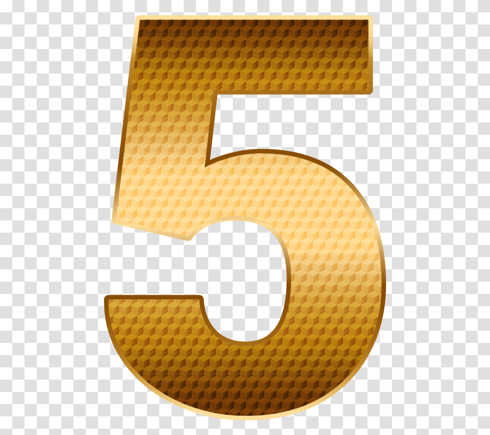 Number 5 Gold Image Free Download Searchpngcom Number, Symbol, Text, Rug Transparent Png