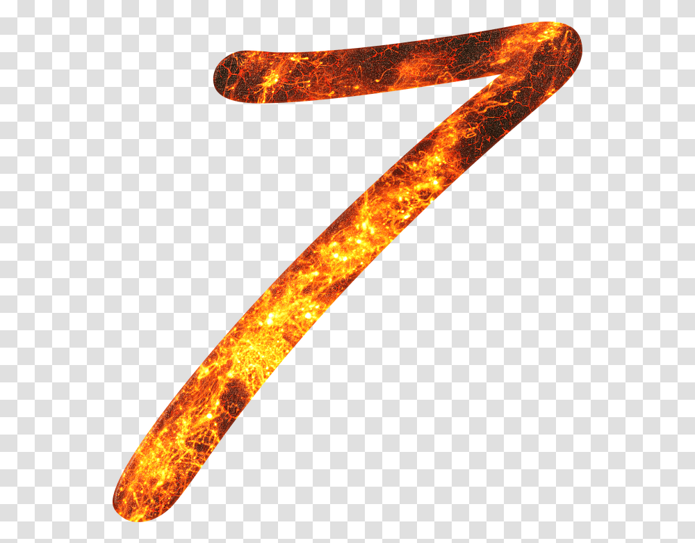 Number 7 Fire 7 Fire, Axe, Tool, Symbol, Alphabet Transparent Png