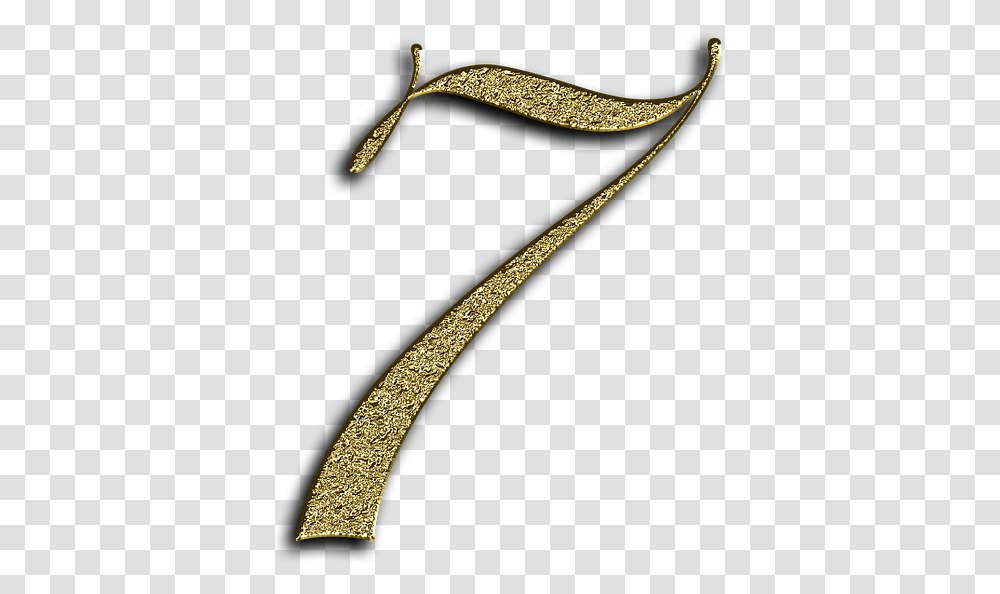 Number 7 Gold Golden 7, Accessories, Accessory, Necklace, Jewelry Transparent Png