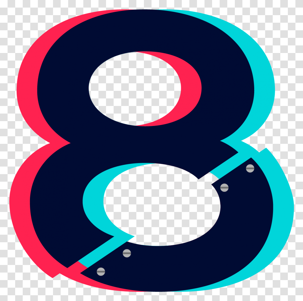 Number 8 Design Background, Logo, Trademark Transparent Png