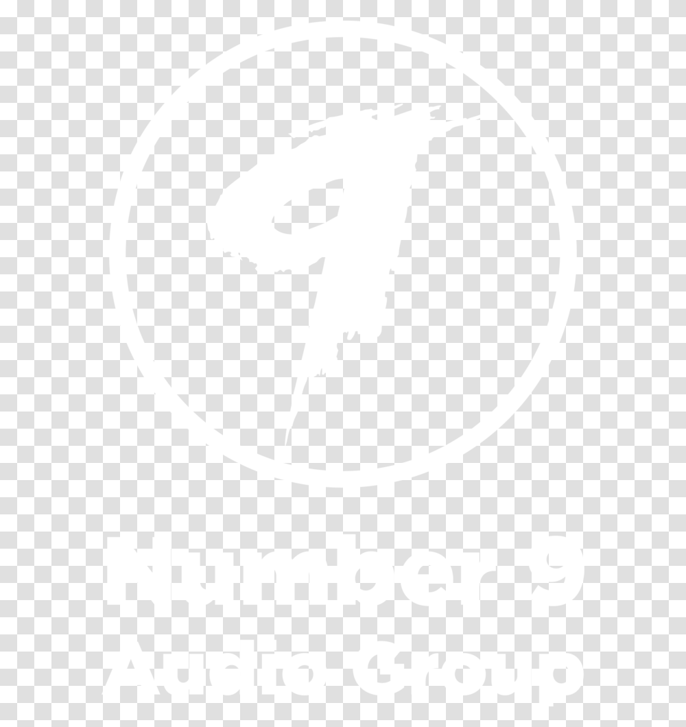 Number 9 Audio Group S Official Logo In White Number 9 Black And White, Poster, Label Transparent Png