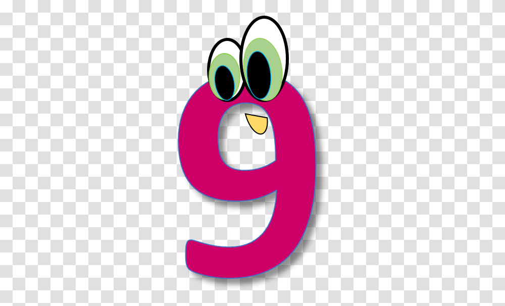 Number 9 Cliparts Numbers Cartoon, Alphabet Transparent Png