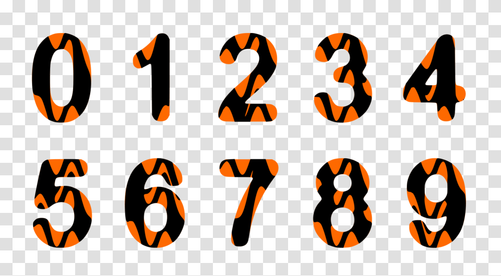 Number Alphabet Numerical Digit Computer Icons, Halloween, Stencil Transparent Png