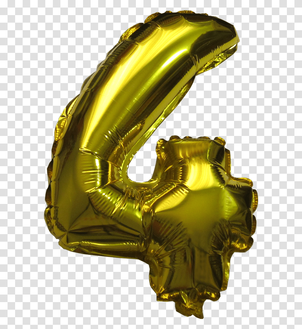 Number Balloons Emblem, Helmet, Apparel, Gold Transparent Png