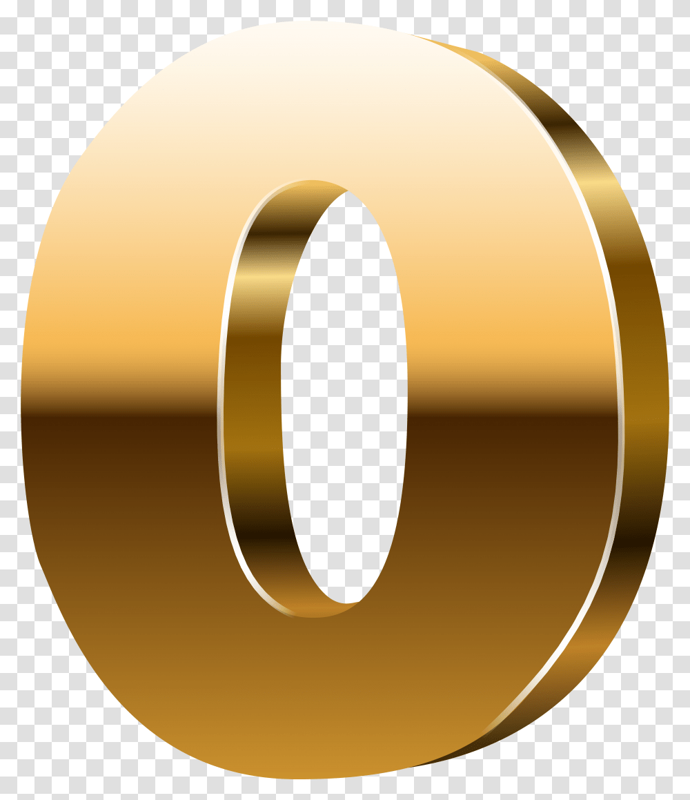 Number D Gold Numero 0 Dorado, Label Transparent Png