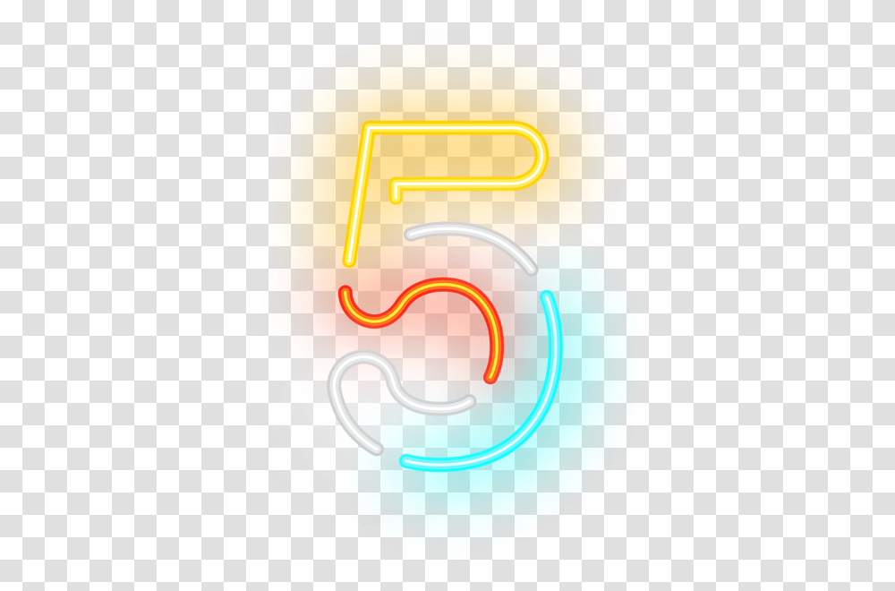 Number Five Neon Clip Art Gallery, Light, Toothpaste, Purple Transparent Png