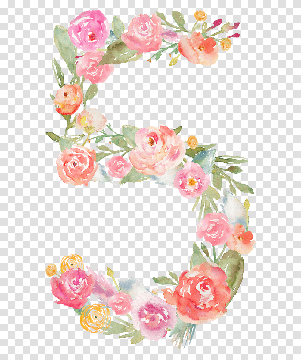 Number Flower Pink Numbers Flowers Freetoedit Numbers Flowers, Plant, Blossom, Floral Design, Pattern Transparent Png
