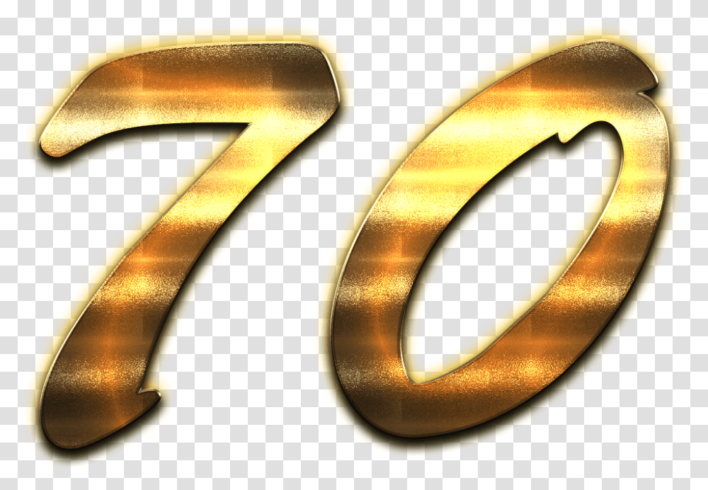 Number Golden Number 70 Transparent Png