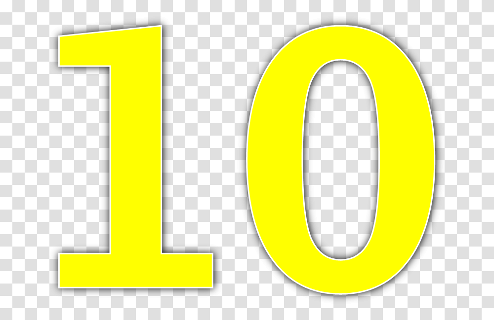 Number Images Number 10 Yellow, Symbol, Text, Tape Transparent Png