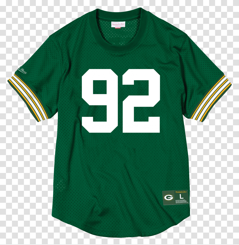 Number Mesh Crew Green Bay Packers Pro Football Hall Of Fame, Clothing, Apparel, Shirt, T-Shirt Transparent Png