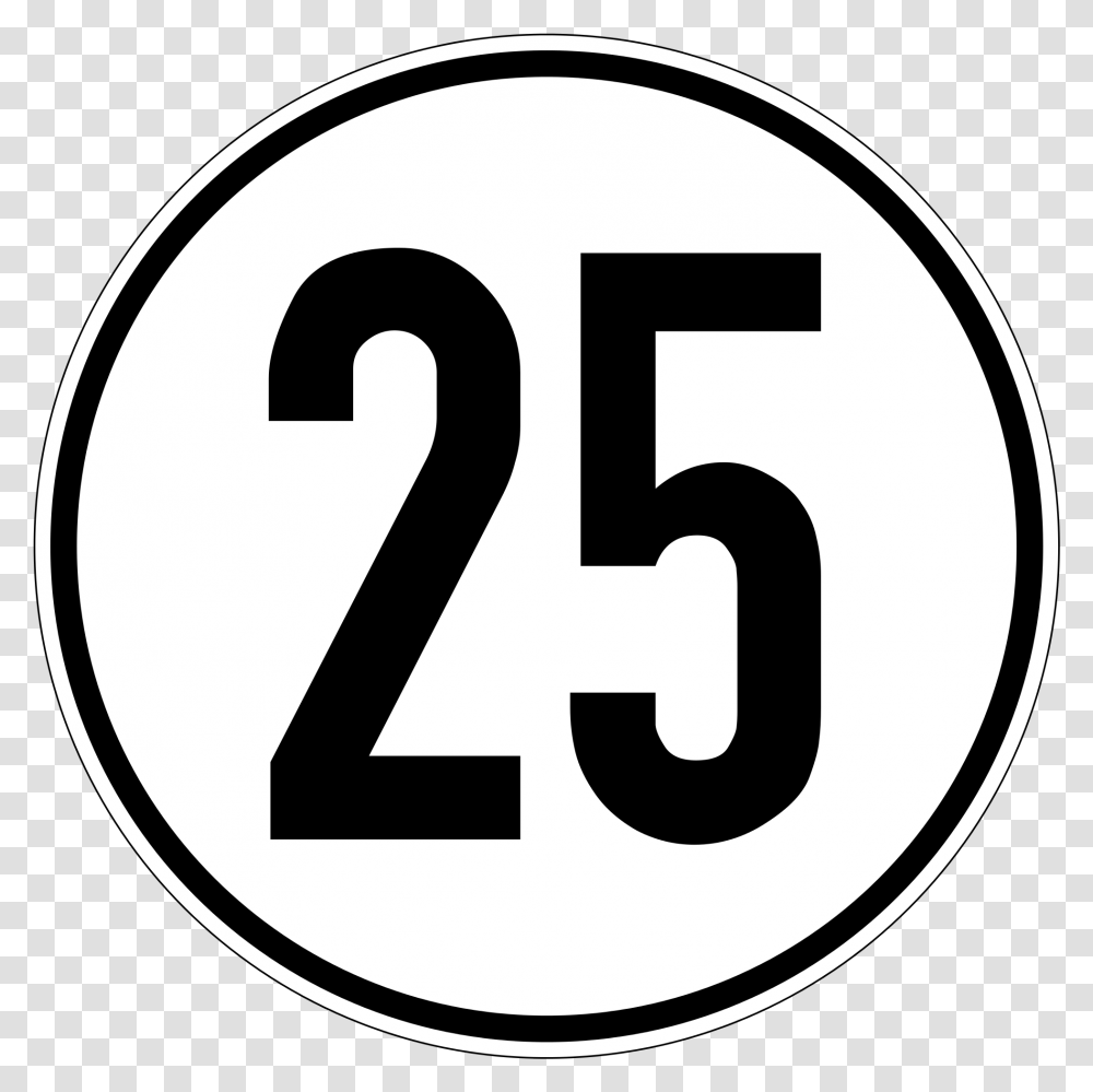Number Number 25 In Circle, Mailbox, Letterbox Transparent Png