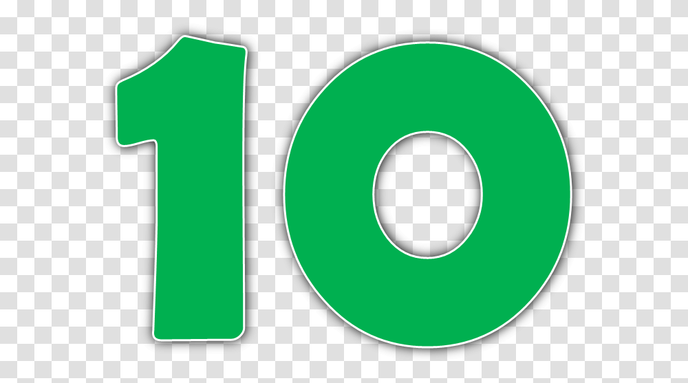 Number Photo Number 10 Ten Cartoon, Green, Logo Transparent Png