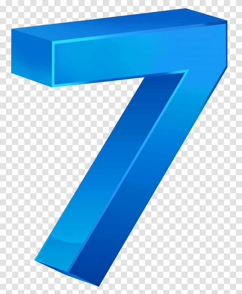 Number Seven Blue Clip, File, Mailbox Transparent Png