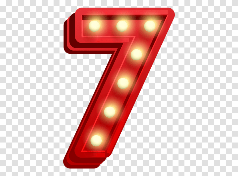 Number Seven Glowing Clipart Photo Seven Number, Alphabet Transparent Png
