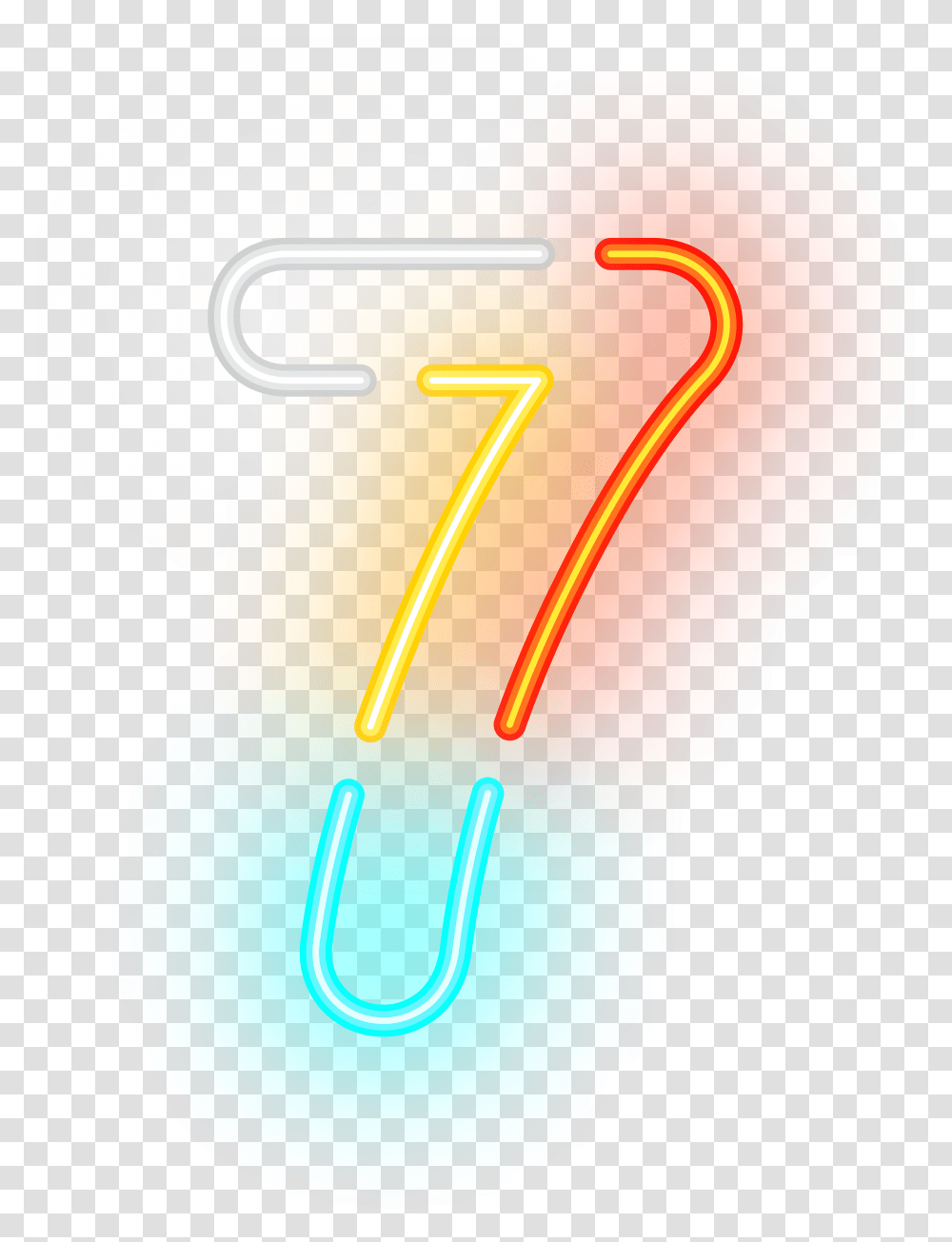 Number Seven Neon Clip Art Gallery Transparent Png