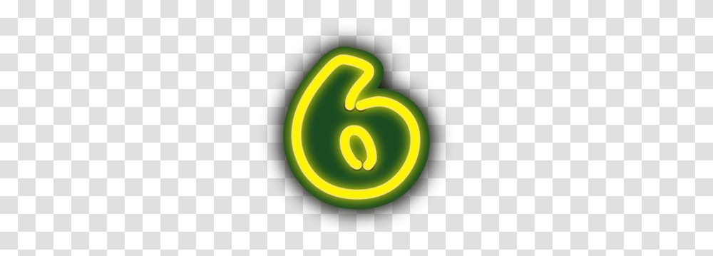 Number Six Clip Art, Green, Tennis Ball Transparent Png