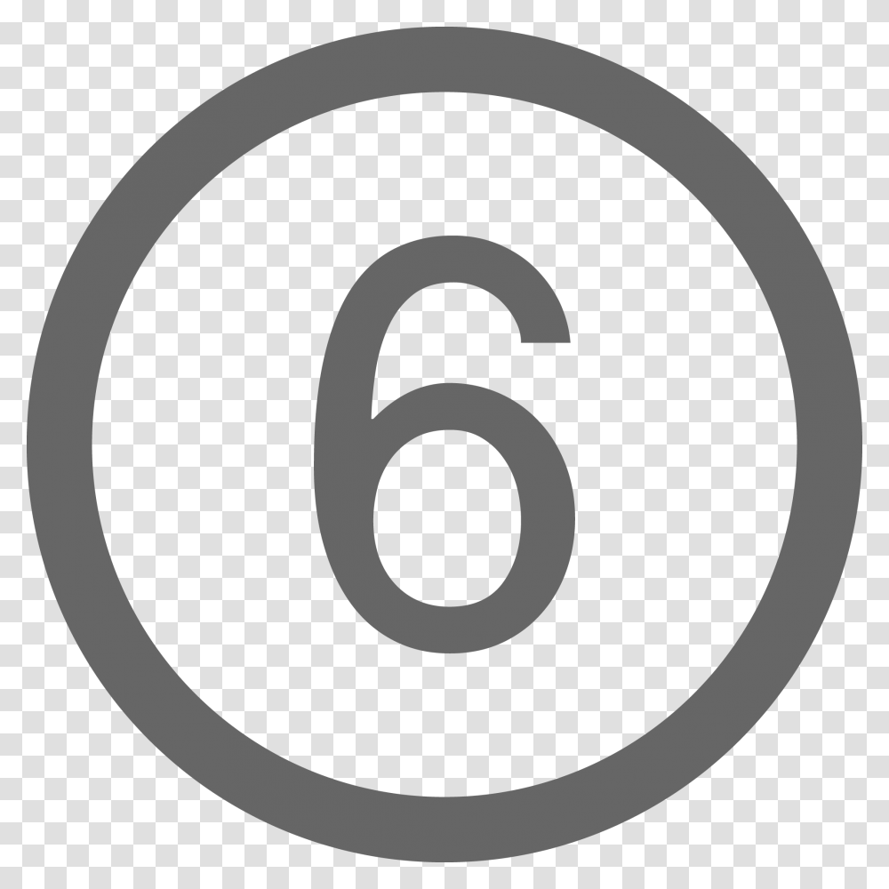 Number Six Grey, Label, Logo Transparent Png