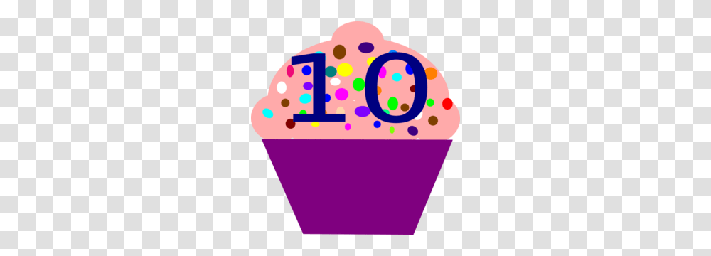 Number Ten Clip Art, Cupcake, Cream, Dessert, Food Transparent Png