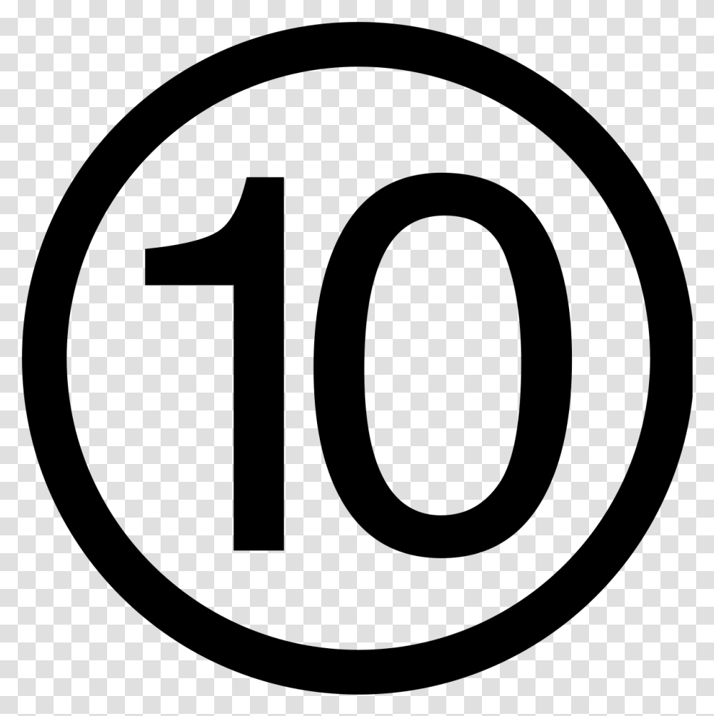 Number Ten In Circle, Gray, World Of Warcraft Transparent Png