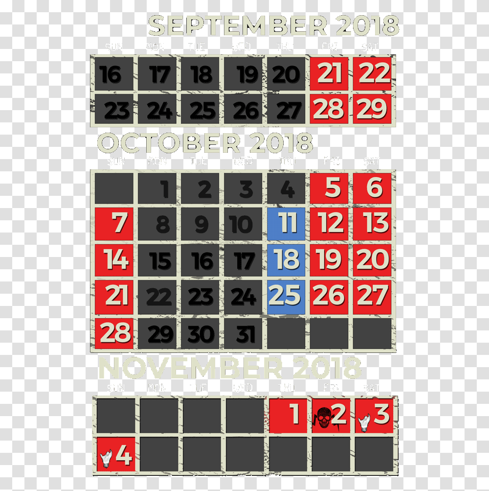 Number, Word, Scoreboard, Calendar Transparent Png