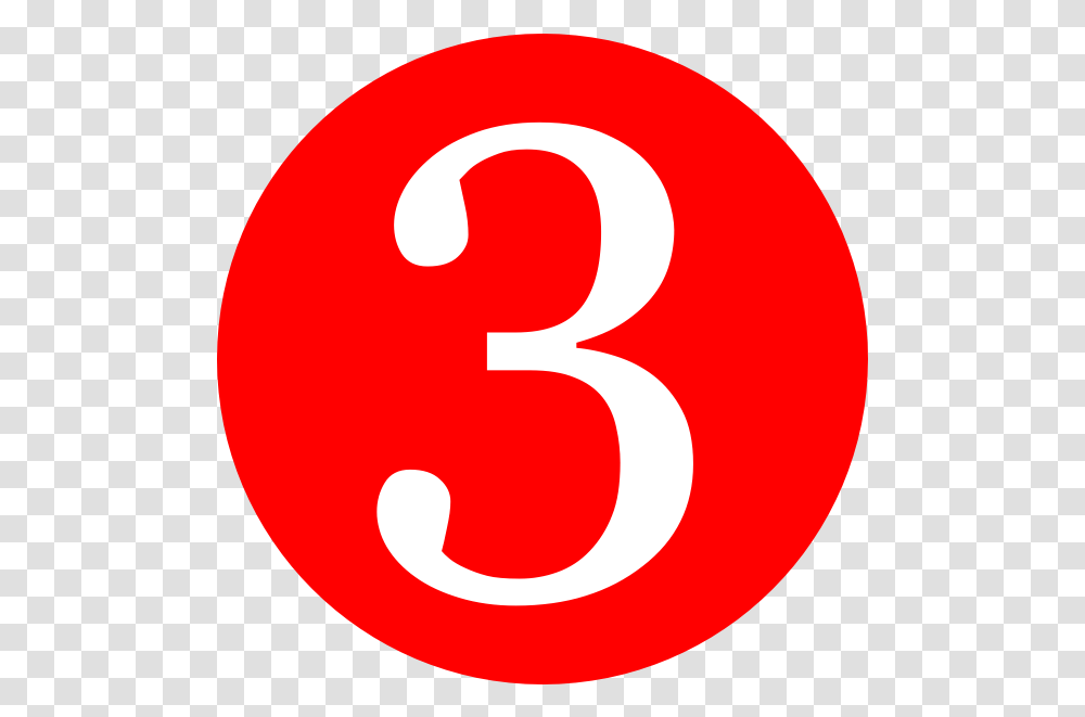 Number Three Clipart Number 3 In Red Circle, Symbol, Text Transparent Png