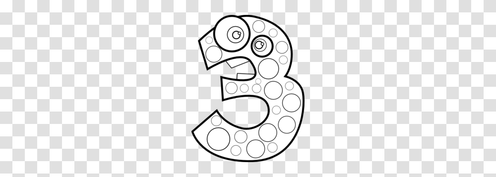 Number Three Clipart, Alphabet, Drawing Transparent Png