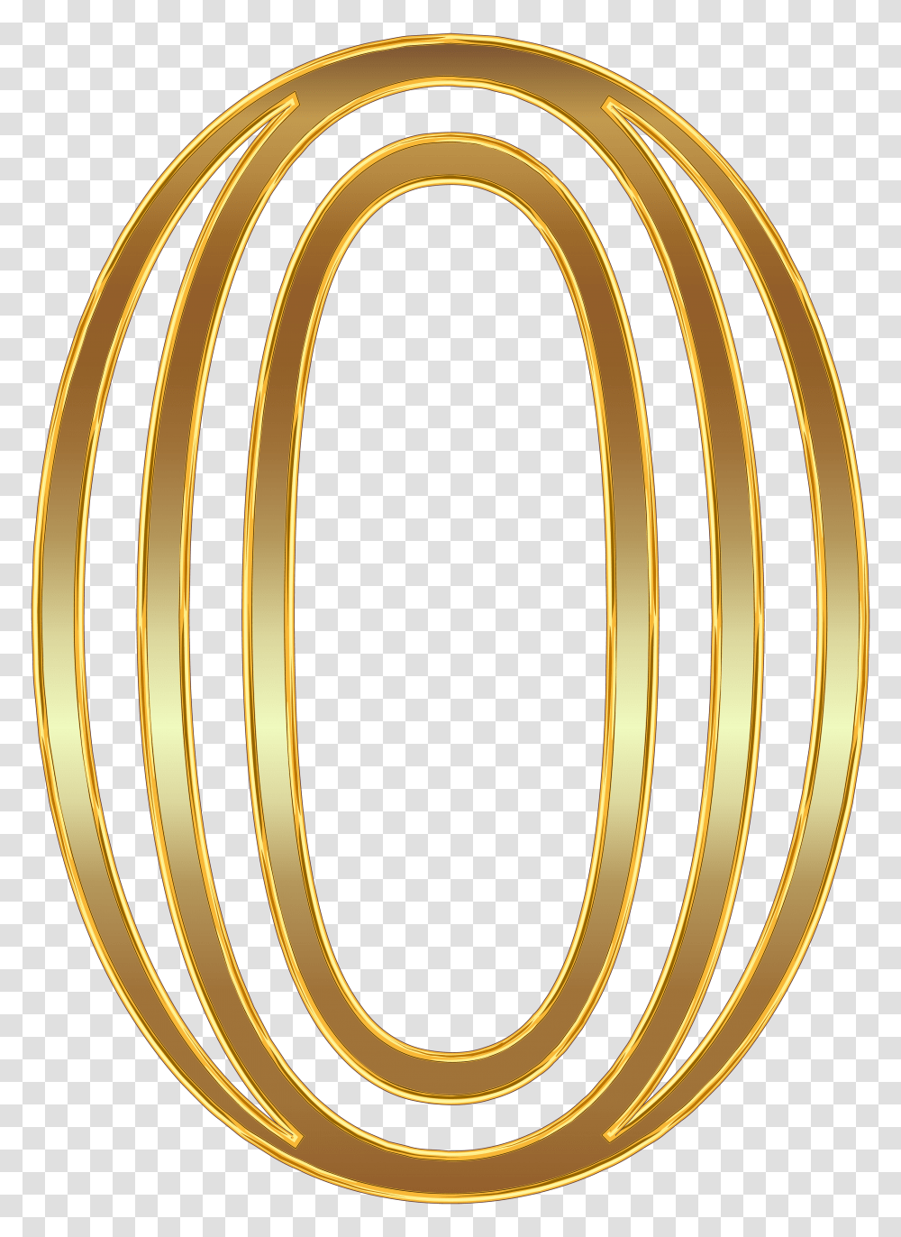 Number Zero Gold Clip Art Transparent Png