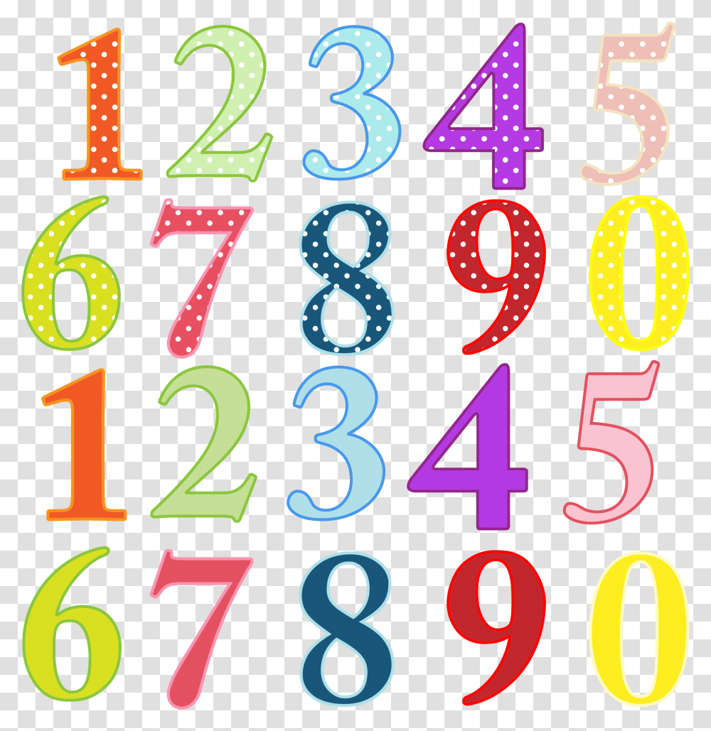 Numbers 1 10 Clipart Numbers Clipart, Alphabet Transparent Png