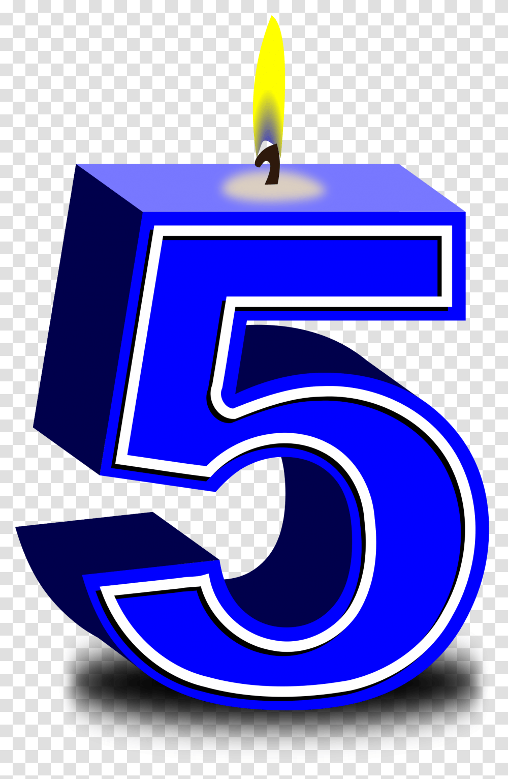 Numbers 5 Candles 5th Birthday Candles, Text, Symbol, Alphabet, Logo Transparent Png