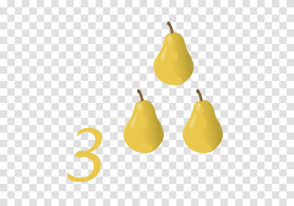Numbers Alphabets Vector Clip Art One Two Image, Plant, Fruit, Food, Pear Transparent Png