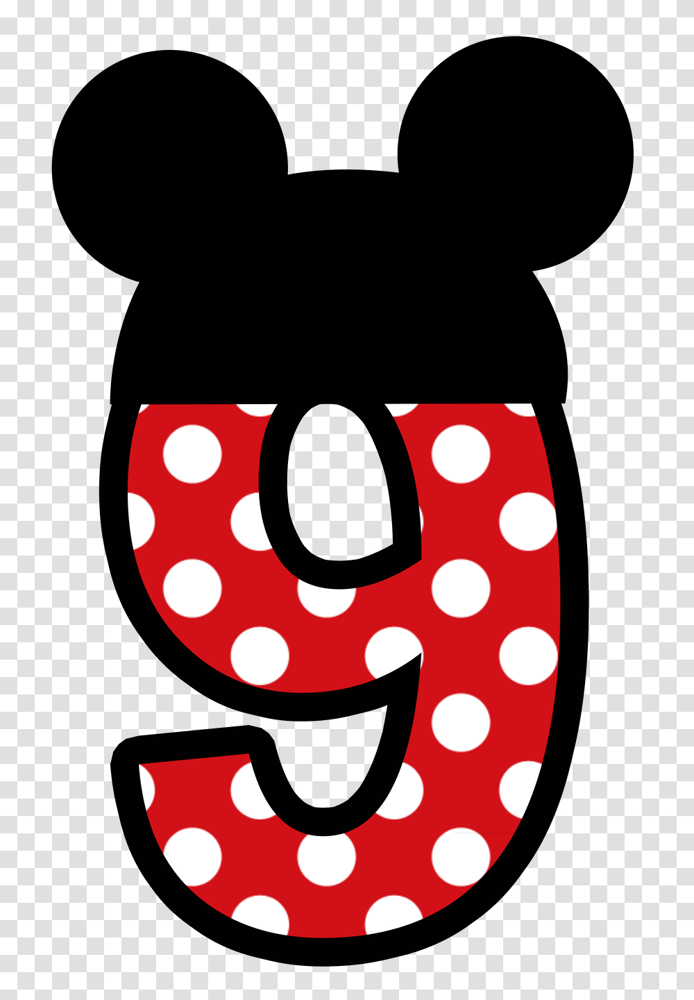 Numbers Clipart Mickey Mouse, Alphabet, Horseshoe Transparent Png